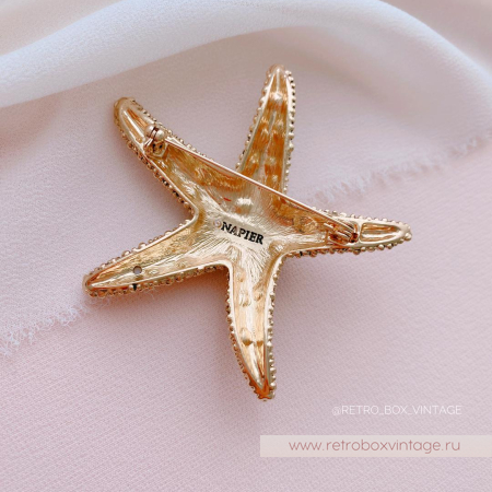 NAPIER Брошь «Жемчужная морская звезда»