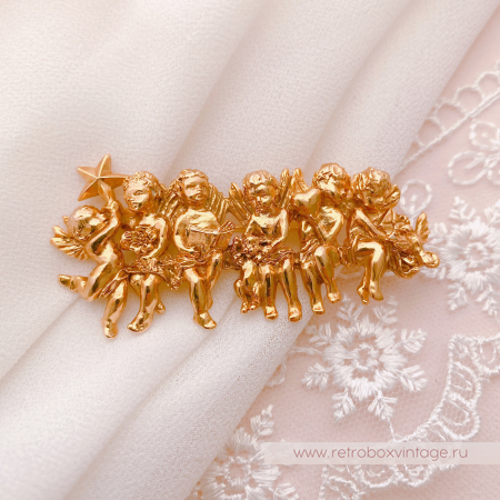 EDGAR BEREBI Брошь «Ангелы любви: золото»