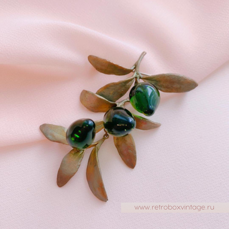 MICHAEL MICHAUD Брошь «Веточка оливы»