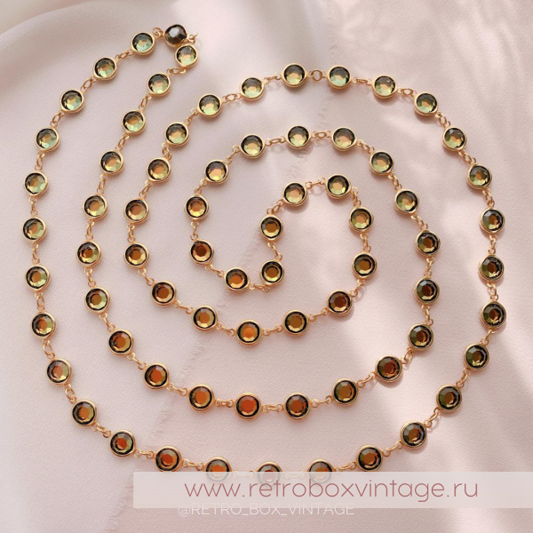 NO NAME Нить безелей «Золото ночи» 120 см