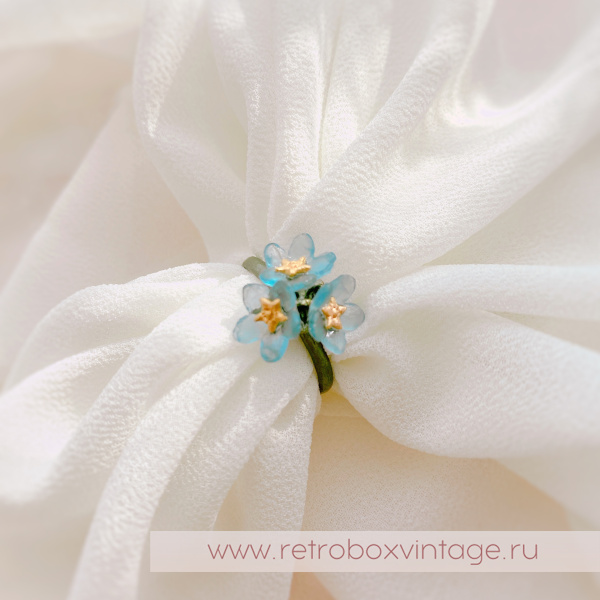 MICHAEL MICHAUD Кольцо "Три голубых незабудки"