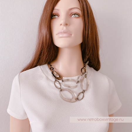 ALEXIS BITTAR Колье «Совершенство форм» двурядное