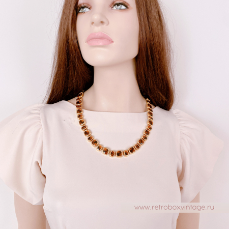 ANNE KLEIN Ожерелье "Тайны странствий» черепаховое