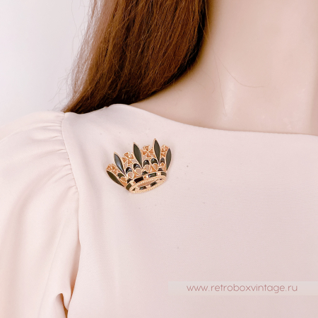 TRIFARI Брошь «Корона с флер-де-лисами»