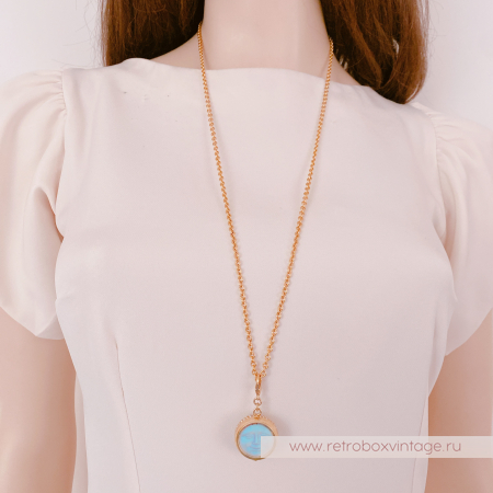 KIRKS FOLLY Кулон-часы на цепочке "Лунное время"