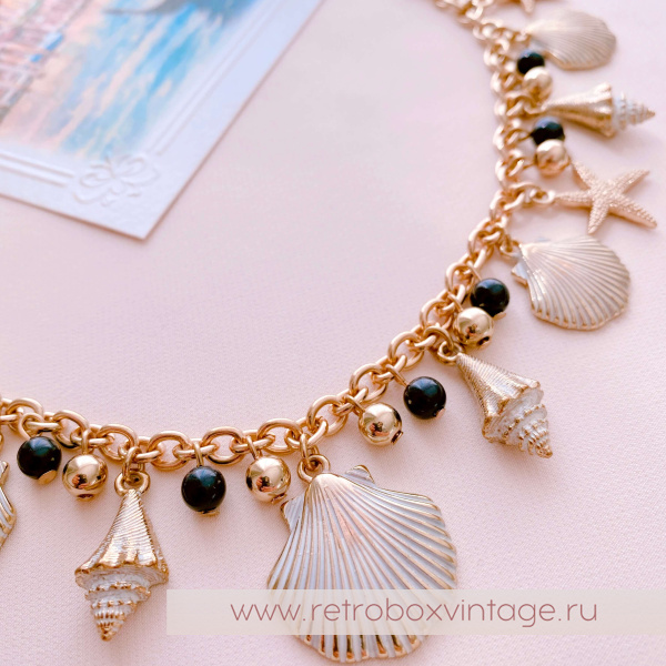 TALBOTS Колье «Морское путешествие: ракушки и морские звезды»