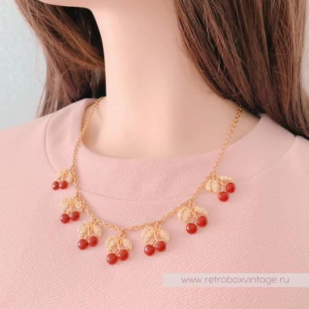 JOAN RIVERS Комплект «Спелая вишня» колье и серьги