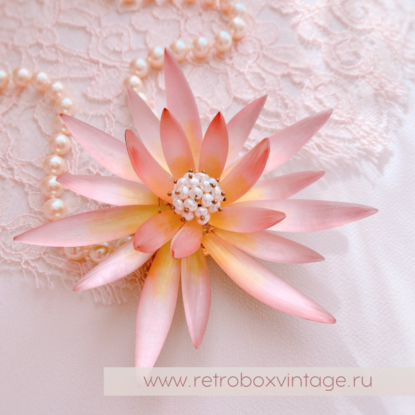 ALEXIS BITTAR Брошь «Розовый лотос»