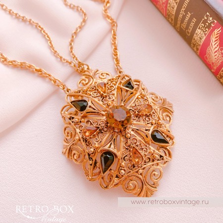 FLORENZA Ожерелье "Чудное мгновение" (Амбра)