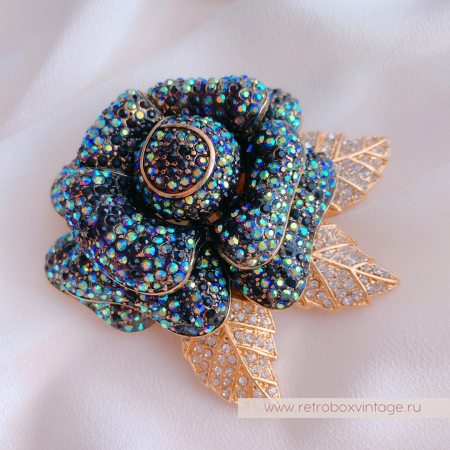 JOAN RIVERS Брошь «Ночная роза»