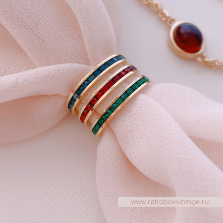 JOAN RIVERS Трио колец «Кристальные дорожки этернити»