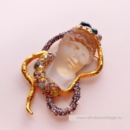 ALEXIS BITTAR Брошь «Медуза камея»