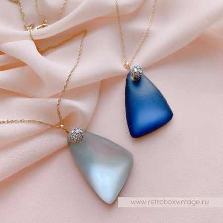 ALEXIS BITTAR Кулон на цепочке «Осколки серебристого метеорита»