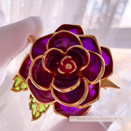 JOAN RIVERS Брошь «Роза-королева цветов»