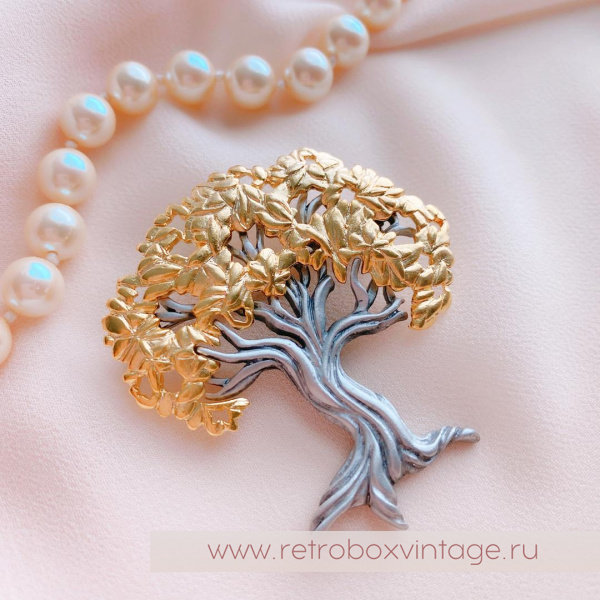 JJ / JONET JEWELRY Брошь "Древо жизни"
