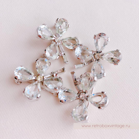 TRIFARI Парные броши и клипсы «Сказочный клевер» (1948 год)