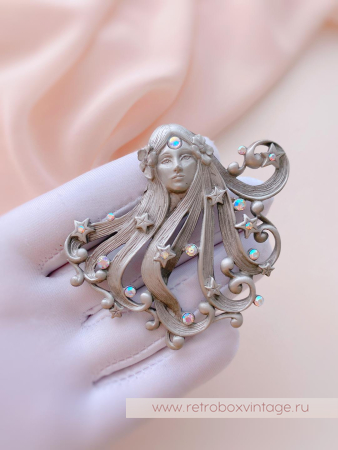 JJ / JONETTE JEWELRY Брошь «Принцесса звезд: серебро»
