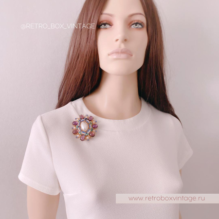 JOAN RIVERS Брошь «Аметистовая нежность» (уценка)