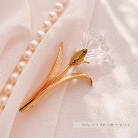 SWAROVSKI Брошь "Хрустальная лилия" Коллекция Crystal Memories