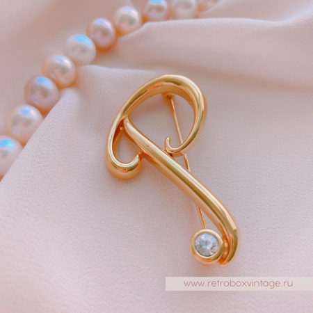 MONET Брошь «Буква Р»