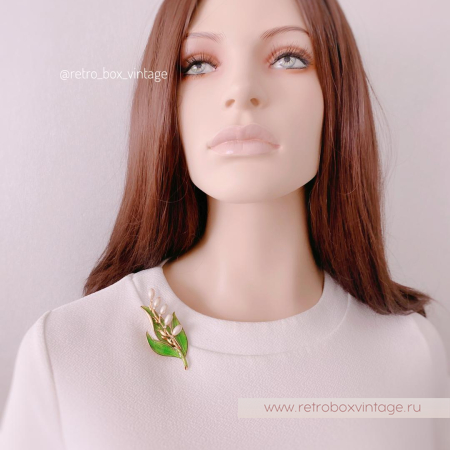 MONET Брошь «Майский ландыш»