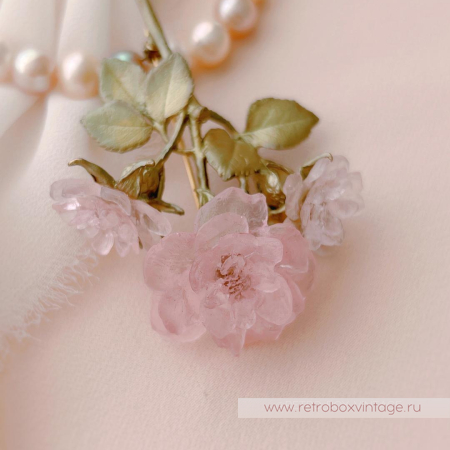 MICHAEL MICHAUD Брошь «Цветущая роза»