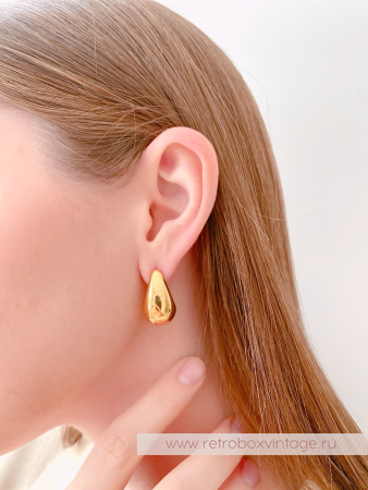 TALBOTS Серьги "Золотые капли"