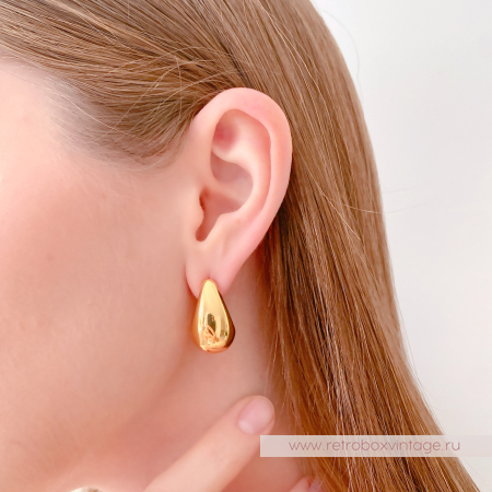 TALBOTS Серьги "Золотые капли"