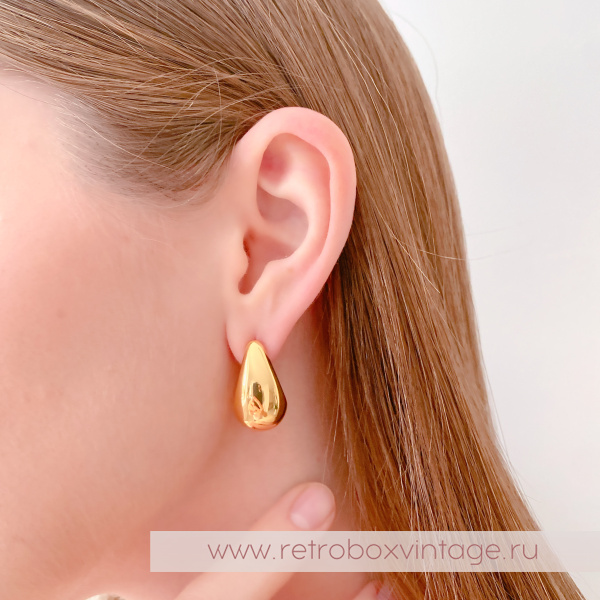 TALBOTS Серьги "Золотые капли"