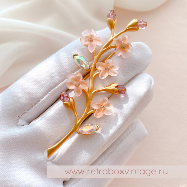 AVON SP Брошь "Веточка сакуры"