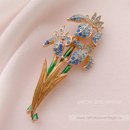 SWAROVSKI Брошь «Букет нежных ирисов» SWAROVSKI Брошь «Букет нежных ирисов»