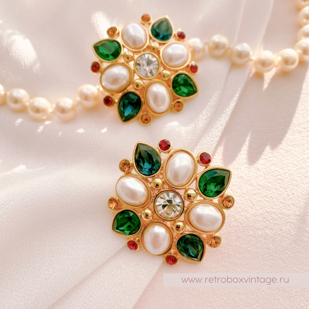 MONET Серьги «Мальтийская мозаика»