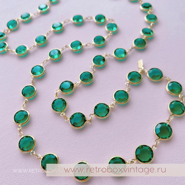 SWAROVSKI Нить безелей «Изумрудная мечта»