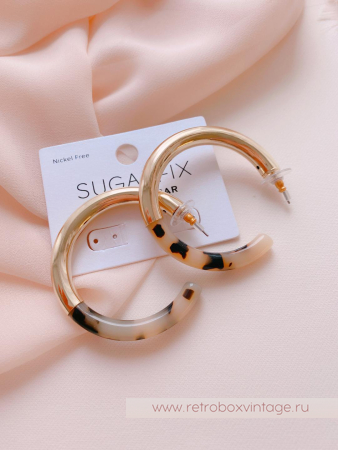 SUGARFIX by BaubleBar Серьги-конго «Черепаховые кольца»
