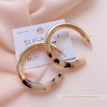 SUGARFIX by BaubleBar Серьги-конго «Черепаховые кольца»