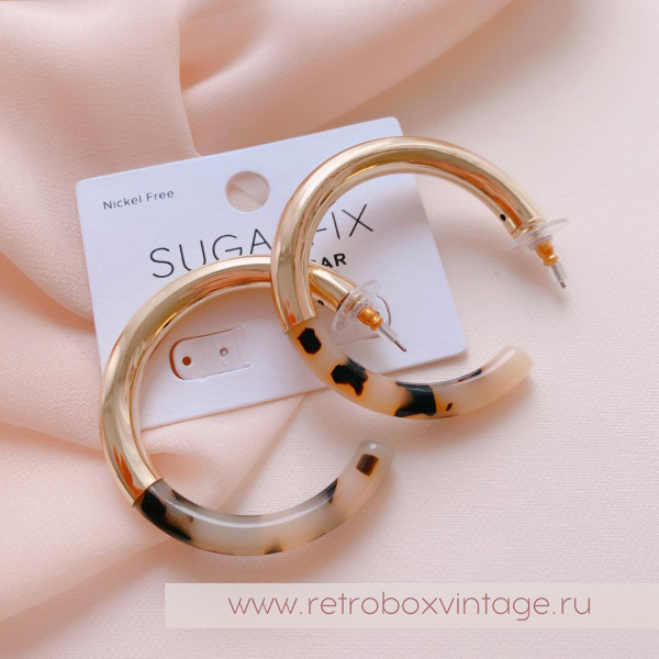 SUGARFIX by BaubleBar Серьги-конго «Черепаховые кольца»
