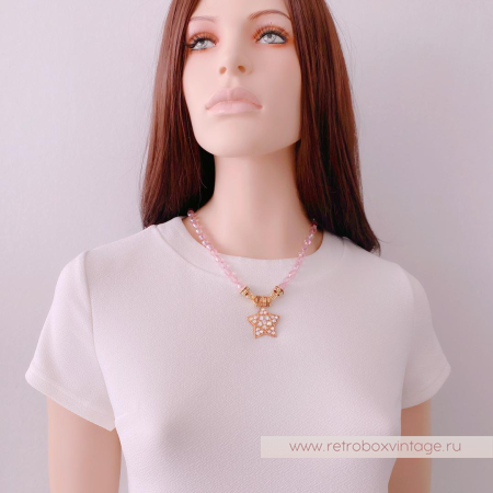 KIRKS FOLLY Ожерелье с магнитным кулоном «Звезда Андромеда»