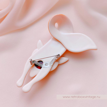 LEA STEIN Брошь «Персиковая лиса»