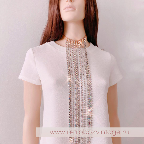 MAISON MARTIN MARGIELA H&M Ожерелье-пластрон "Водопад: северное сияние"