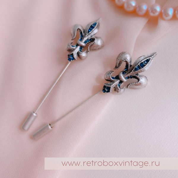 SWEET ROMANCE Брошь-стик «Флер де лис — королевская лилия: бронза»