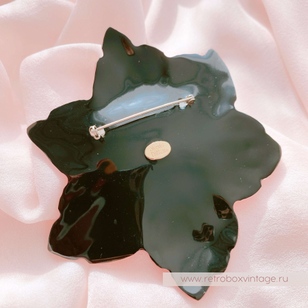 ALEXIS BITTAR Брошь «Пламенный цветок» кристальная сердцевина