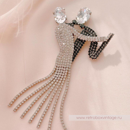 BUTLER AND WILSON Брошь «Танцоры танго»