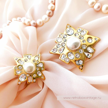 KJL / KENNETH J LANE Кольцо «Мальтийский жемчужный крест»