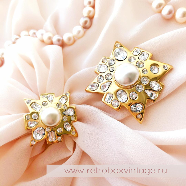 KJL / KENNETH J LANE Кольцо «Мальтийский жемчужный крест»