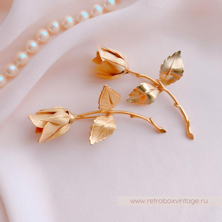 GIOVANNI Брошь «Легенда о рождественской розе: золото»