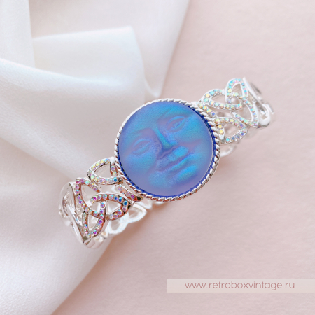 KIRKS FOLLY Браслет-стрейч "Кельтская луна: лаванда в серебре"