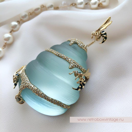 ALEXIS BITTAR Брошь «Мятный улей и дикие пчёлы»