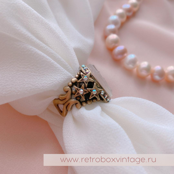 SWEET ROMANCE Кольцо «Лунная соната: бронза»