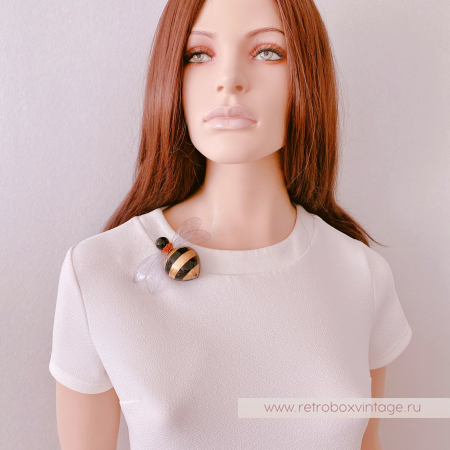 CILEA PARIS Брошь "Золотой шмель: большой» /  Коллекция "Пчелы"