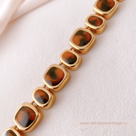 ANNE KLEIN Ожерелье "Тайны странствий» черепаховое